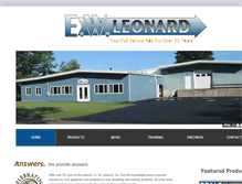 Tablet Screenshot of ewleonard.com